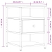 vidaXL Mesita de noche madera de ingeniería gris Sonoma 40x42x56 cm