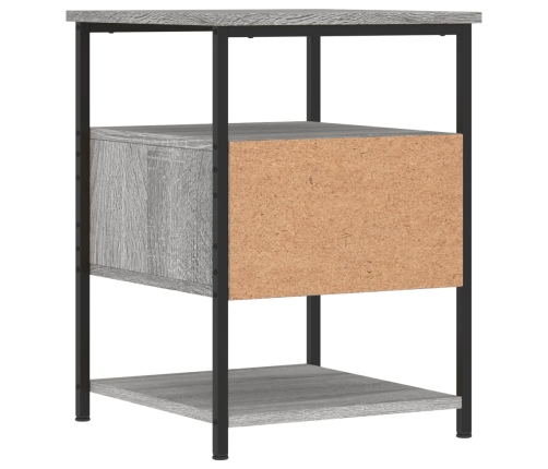 vidaXL Mesitas noche 2 uds madera ingeniería gris Sonoma 40x42x56 cm