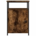 Mesitas noche 2 uds madera contrachapada roble humo 40x42x60 cm