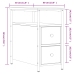 Mesitas noche 2 uds madera ingeniería roble Sonoma 30x60x60 cm