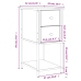 vidaXL Mesita de noche madera de ingeniería roble Sonoma 32x42x70 cm