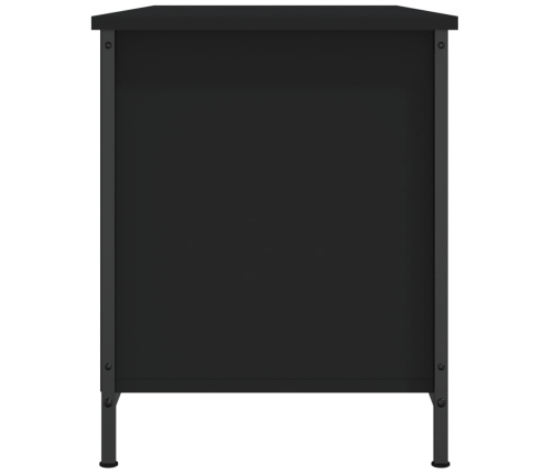 Mueble para TV madera contrachapada negro 100x40x50 cm