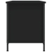 Mueble para TV madera contrachapada negro 100x40x50 cm