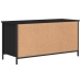 Mueble para TV madera contrachapada negro 100x40x50 cm