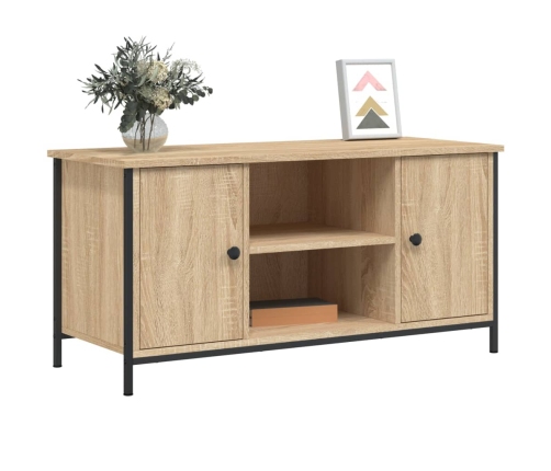 Mueble para TV madera contrachapada roble Sonoma 100x40x50 cm