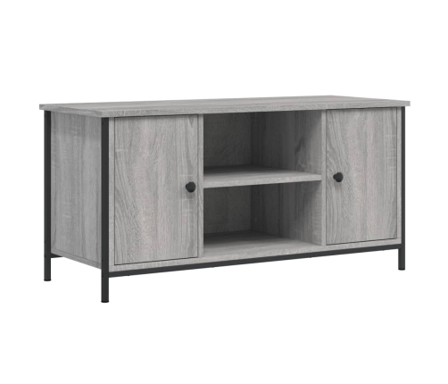 Mueble de TV madera contrachapada gris Sonoma 100x40x50 cm