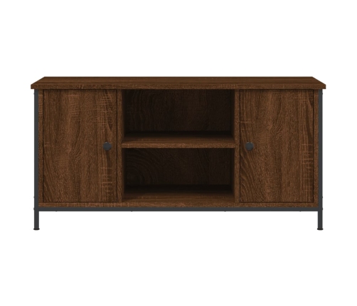 Mueble para TV madera contrachapada marrón roble 100x40x50 cm