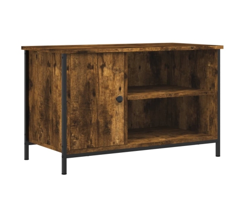 Mueble para TV madera contrachapada roble ahumado 80x40x50 cm