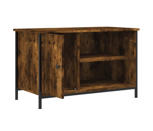 Mueble para TV madera contrachapada roble ahumado 80x40x50 cm