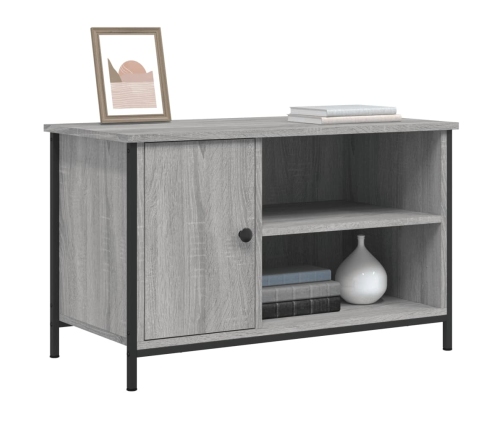 vidaXL Mueble para TV madera contrachapada gris Sonoma 80x40x50 cm