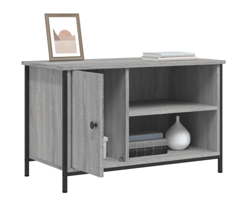 vidaXL Mueble para TV madera contrachapada gris Sonoma 80x40x50 cm