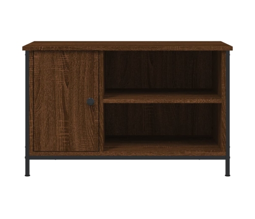 Mueble para TV madera contrachapada marrón roble 80x40x50 cm