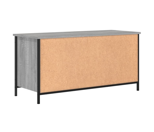 Mueble de TV madera contrachapada gris Sonoma 100x40x50 cm