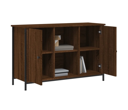 Mueble de TV madera de ingeniería marrón roble 100x35x65 cm