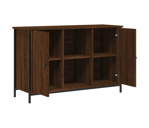 Mueble de TV madera de ingeniería marrón roble 100x35x65 cm