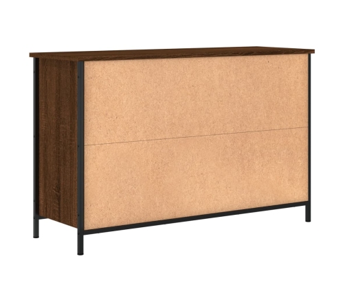 Mueble de TV madera de ingeniería marrón roble 100x35x65 cm