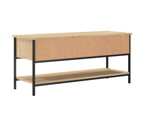 Mueble para TV madera contrachapada roble Sonoma 100x35x45 cm