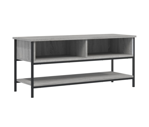 Mueble de TV madera contrachapada gris Sonoma 100x35x45 cm