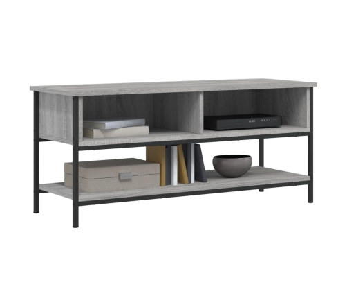 Mueble de TV madera contrachapada gris Sonoma 100x35x45 cm