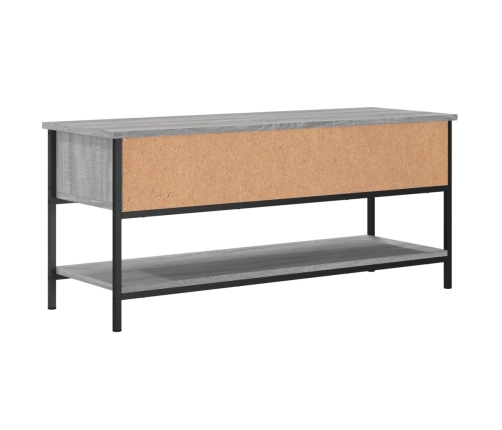 Mueble de TV madera contrachapada gris Sonoma 100x35x45 cm