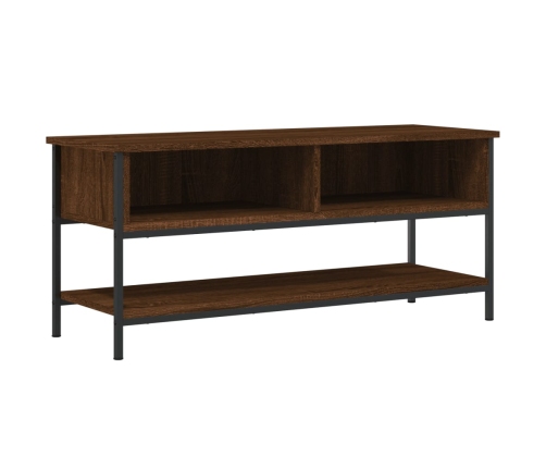 Mueble de TV madera contrachapada roble marrón 100x35x45 cm