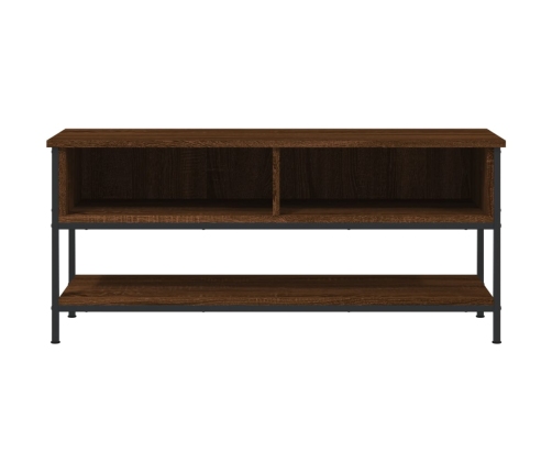 Mueble de TV madera contrachapada roble marrón 100x35x45 cm