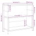 Estantería hierro madera ingeniería roble Sonoma 80x30x78,5 cm