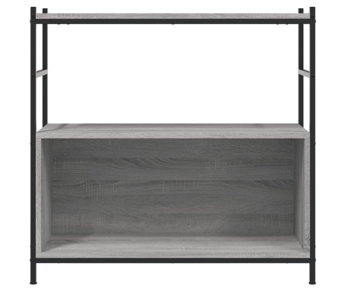 Estantería hierro y madera ingeniería gris Sonoma 80x30x78,5 cm