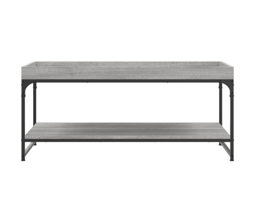 Mesa de centro madera de ingeniería gris Sonoma 100x49x45 cm