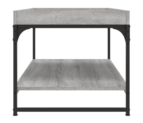 Mesa de centro madera de ingeniería gris Sonoma 100x49x45 cm