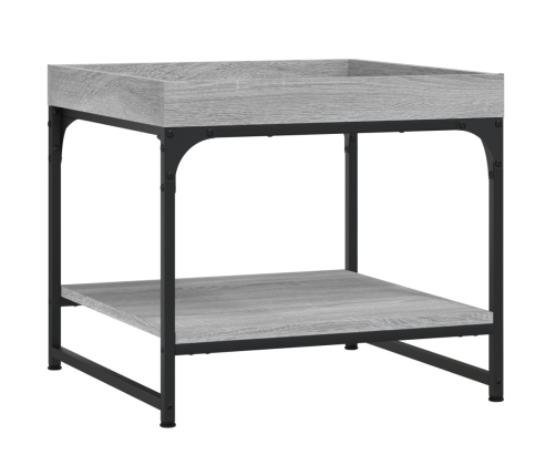 Mesa de centro madera de ingeniería gris Sonoma 49,5x49,5x45 cm