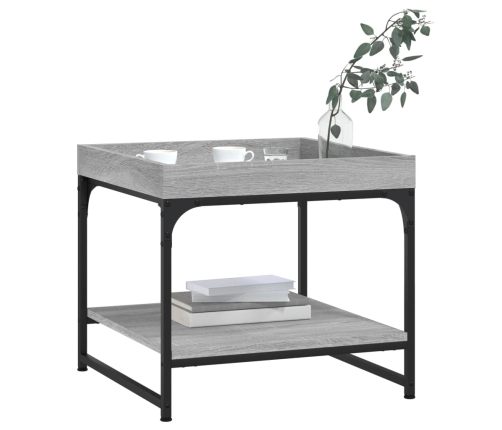 Mesa de centro madera de ingeniería gris Sonoma 49,5x49,5x45 cm