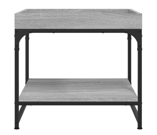 Mesa de centro madera de ingeniería gris Sonoma 49,5x49,5x45 cm