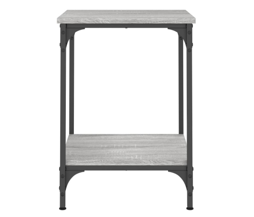 Mesa de centro madera de ingeniería gris Sonoma 40x40x55 cm