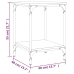 vidaXL Mesa de centro madera de ingeniería marrón roble 40x40x55 cm