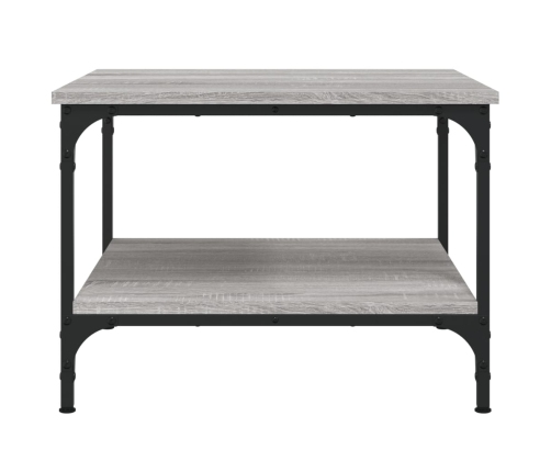 vidaXL Mesa de centro madera de ingeniería gris Sonoma 55x55x40 cm