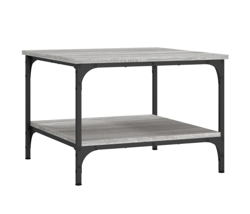 vidaXL Mesa de centro madera de ingeniería gris Sonoma 55x55x40 cm