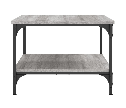 vidaXL Mesa de centro madera de ingeniería gris Sonoma 55x55x40 cm