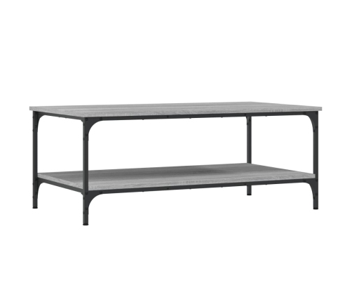 Mesa de centro madera de ingeniería gris Sonoma 100x55x40 cm