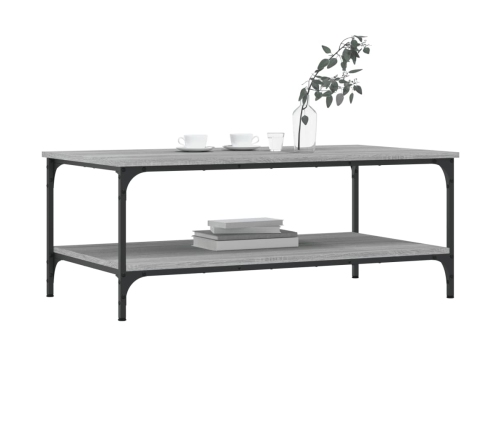 Mesa de centro madera de ingeniería gris Sonoma 100x55x40 cm