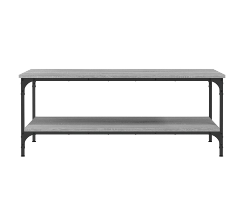 Mesa de centro madera de ingeniería gris Sonoma 100x55x40 cm