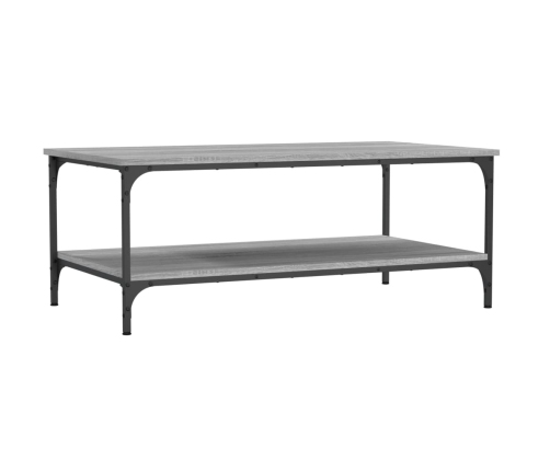 Mesa de centro madera de ingeniería gris Sonoma 100x55x40 cm