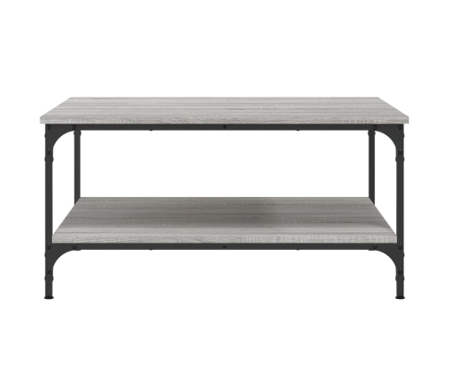 Mesa de centro madera de ingeniería gris Sonoma 80x80x40 cm