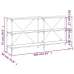 vidaXL Mesa consola hierro madera ingeniería roble Sonoma 160x30x75 cm