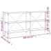 vidaXL Mesa consola hierro madera ingeniería roble marrón 160x30x75 cm