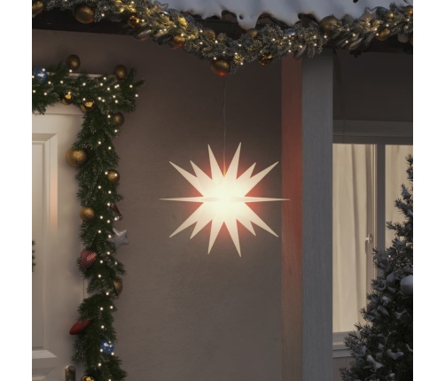 Lámparas de Navidad LED plegables 3 unidades blanco 43 cm