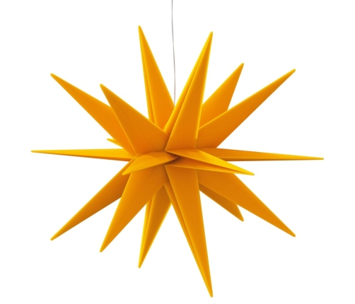 Lámparas de Navidad LED plegables 3 unidades amarillo 57 cm