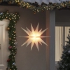 Lámparas de Navidad LED plegables 3 unidades blanco 100 cm