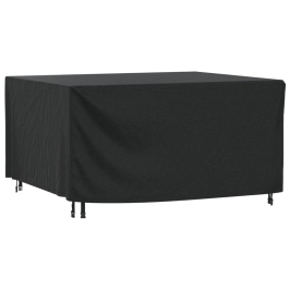 Cubierta muebles de jardín negro impermeable 420D 180x140x90 cm