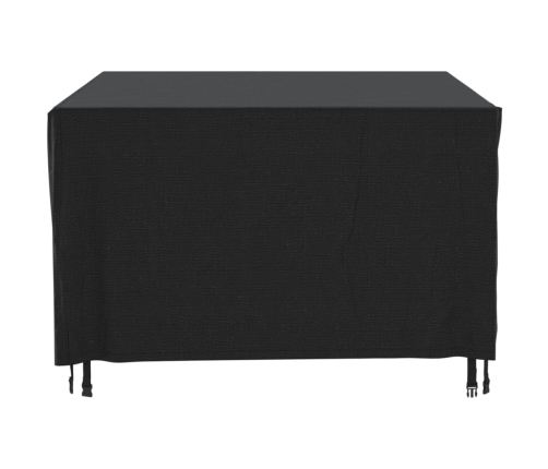 Cubierta muebles de jardín negro impermeable 420D 180x140x90 cm